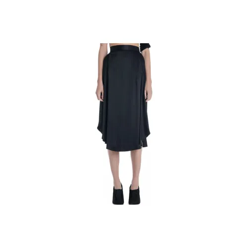 MM6 Maison Margiela Casual Long Skirts Women's Black