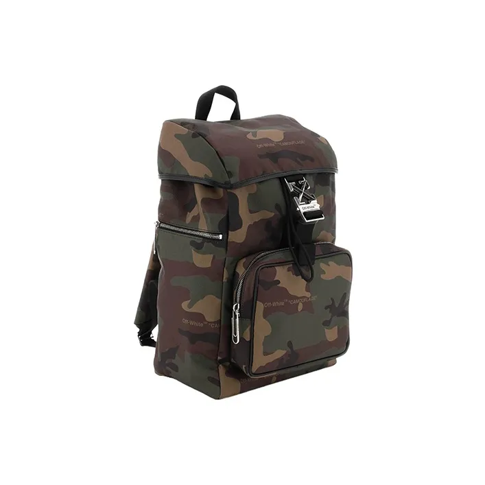 OFF WHITE Arrow Tuc Backpack Camouflage Multicolor-2