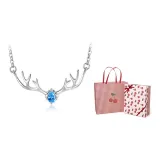A deer gift necklace - cherry gift box