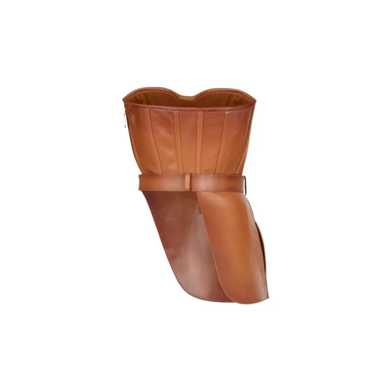 FENDI FW22 Strapless Top Women's Brown-1