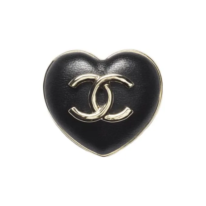 CHANEL 2004 Cc Logo Heart Earrings-0