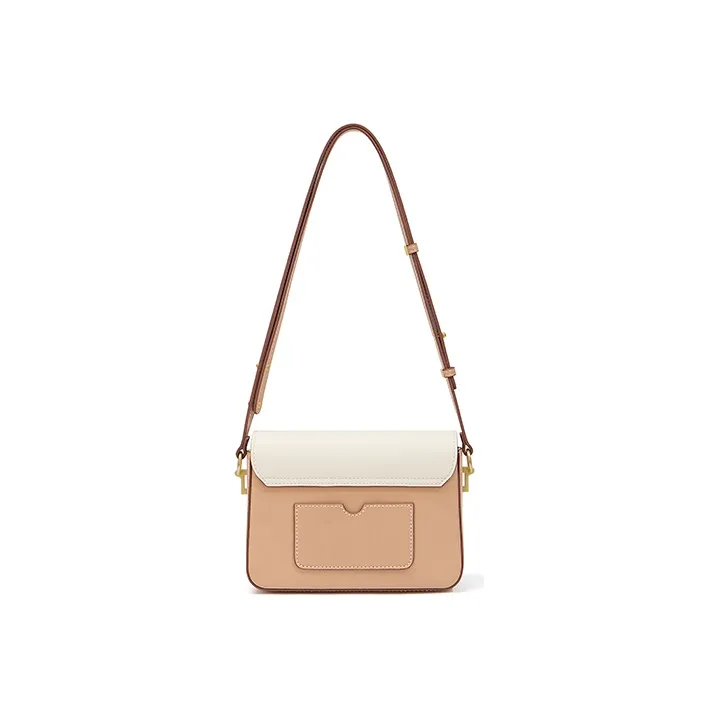 Gong Xuan Cow Leather Shoulder Bag, Crossbody Bag Regular Women's Coconut Cloud Latte-2