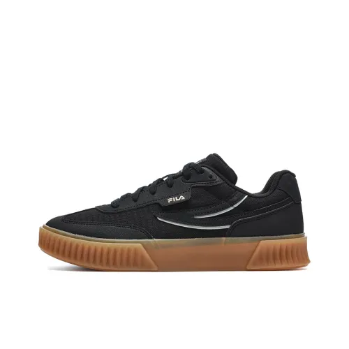 FILA SHADOW Anti Slip Wear Resistant Low Top Skateboard Shoes Women's Black