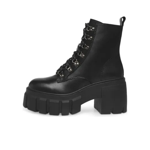 STEVE MADDEN Martin Boots Women's Black