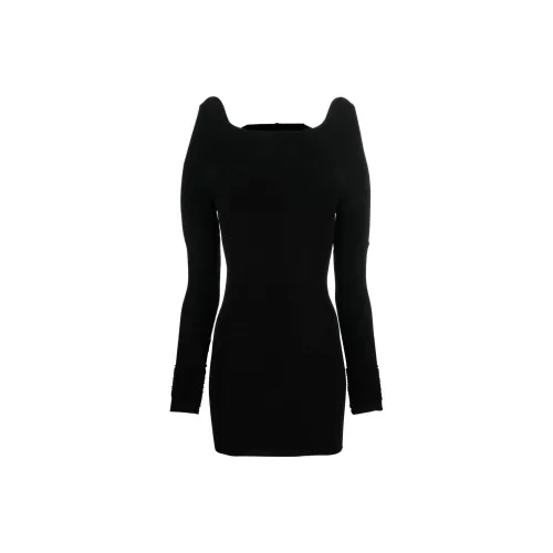 RICK OWENS Long-Sleeved Dresses Women's Black