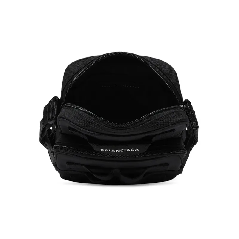 Balenciaga Army Nylon Polyester Polyamide Shoulder Bag Crossbody Bag Men's Black-4