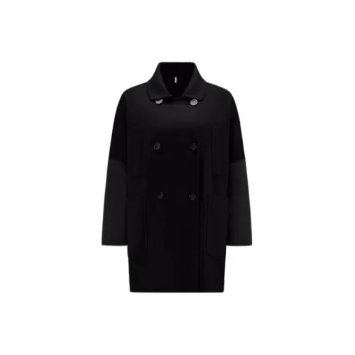 Moncler Velvet Jackets Women's Black