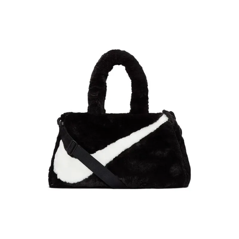 Nike Faux Fur Tote Bag Black-0