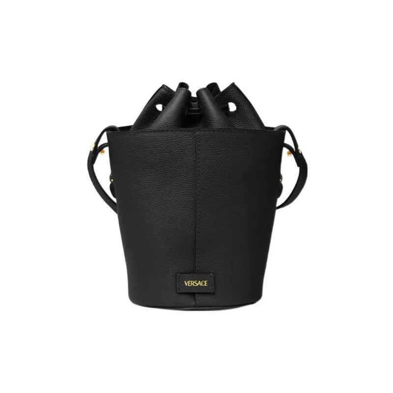 VERSACE La Medusa Calfskin Bucket Bag, Handbag, Shoulder Bag, Crossbody Bag Women's Black-2