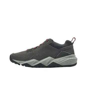CAT Casual Shoes Unisex Low Top Dark Gray/Burgundy