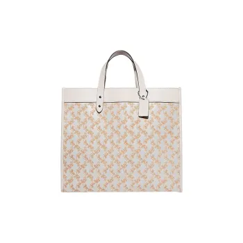 COACH Field Cow Leather Tote Bag Shopping Bag Shoulder Bag Crossbody Bag Handbag Men's Chalk Gray