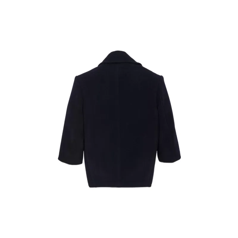 SAINT LAURENT Double breasted Wool Coat-1