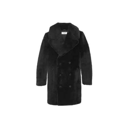 SAINT LAURENT Coats Women's Black