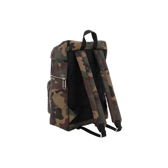 OFF WHITE Arrow Tuc Backpack Camouflage Multicolor-3