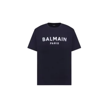 BALMAIN T-Shirts Men Navy Blue