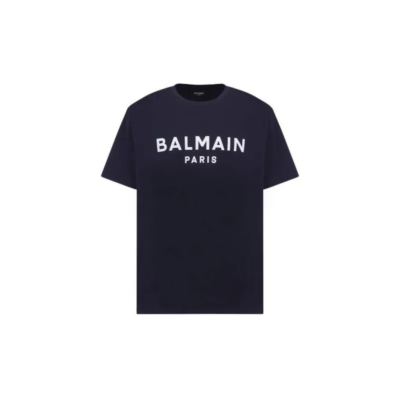 BALMAIN T-Shirts Men Navy Blue-0