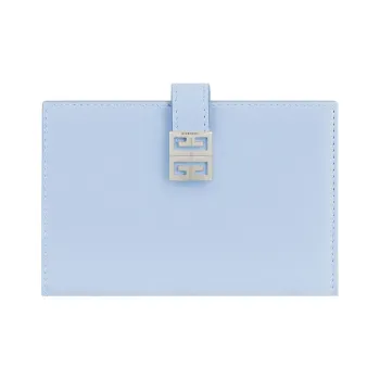 GIVENCHY 4G Calfskin Wallet Women's Light Blue
