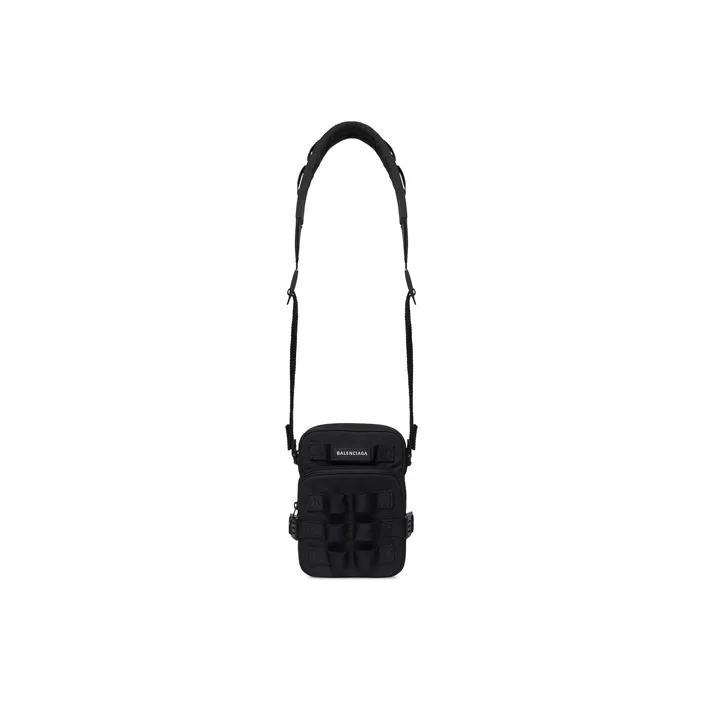 Balenciaga Army Nylon Polyester Polyamide Shoulder Bag Crossbody Bag Men's Black-0