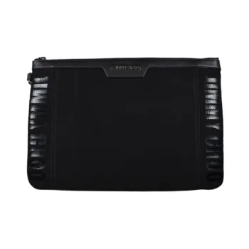Jimmy Choo Canvas Canvas Bag Clutches Men's Black