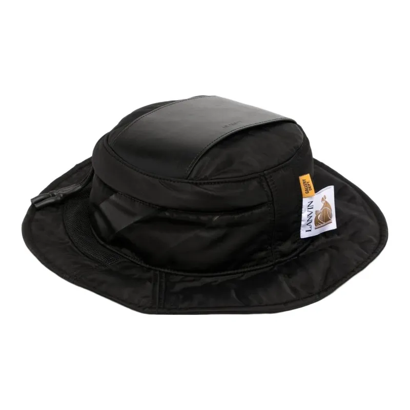 Lanvin Polyester Bucket Hats Men's Black-0