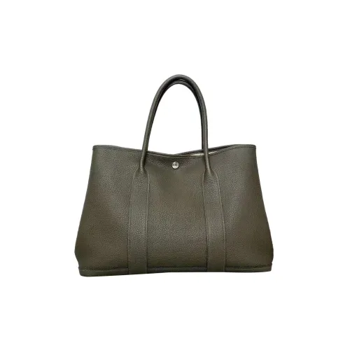 Sac de voyage Hermes Haut à Courroies Travel Bag en cuir togo bleu-jean