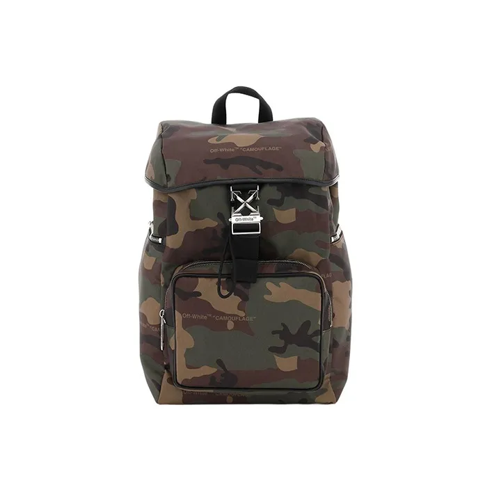 OFF WHITE Arrow Tuc Backpack Camouflage Multicolor-0