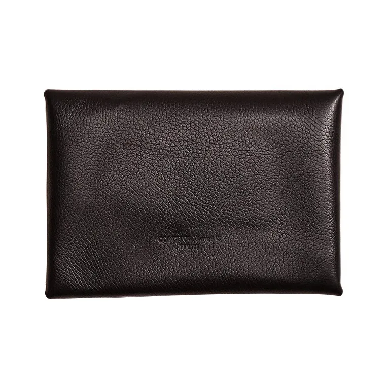 COACH Pouch Leather Coin Purse Card Holder Clutch Small Size Women's Black-1