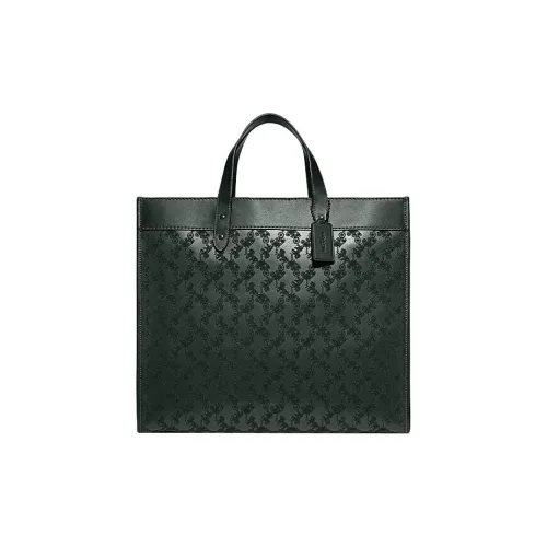 COACH Field Cow Leather Tote Bag Shopping Bag Shoulder Bag Crossbody Bag Handbag Men's Army Green