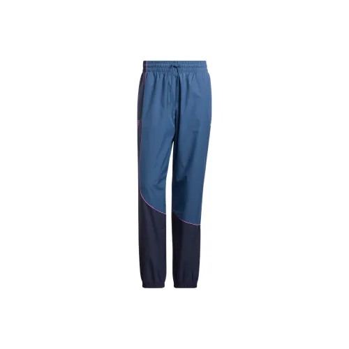 Adidas Knitted Sweatpants Men Blue