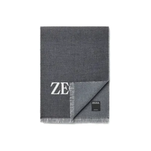 Zegna Men's logo-printed Knit Scarf