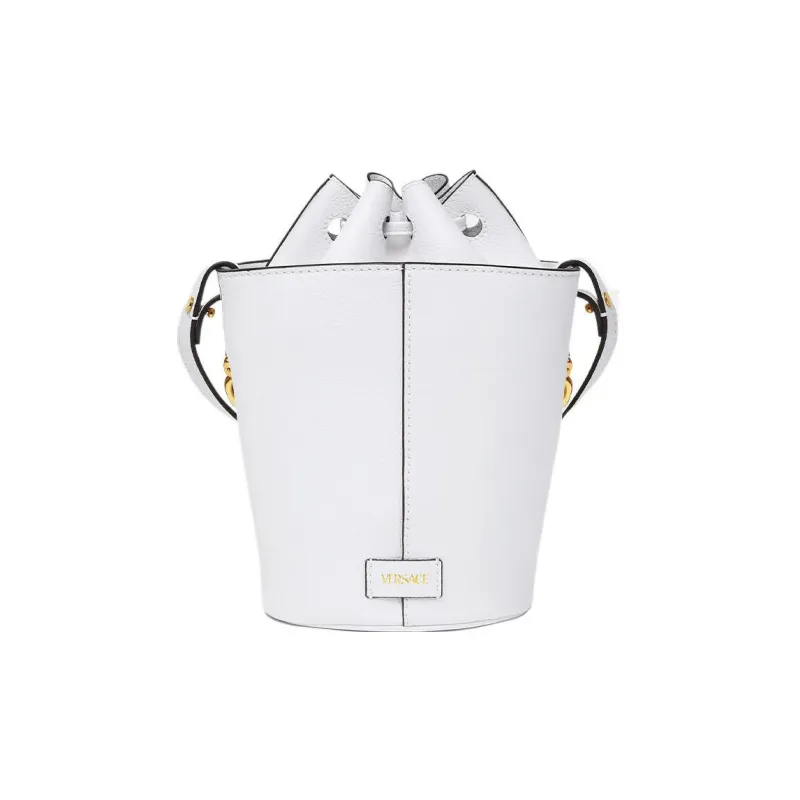 VERSACE La Medusa Calfskin Bucket Bag Handbag Shoulder Bag Crossbody Bag Women's White-2