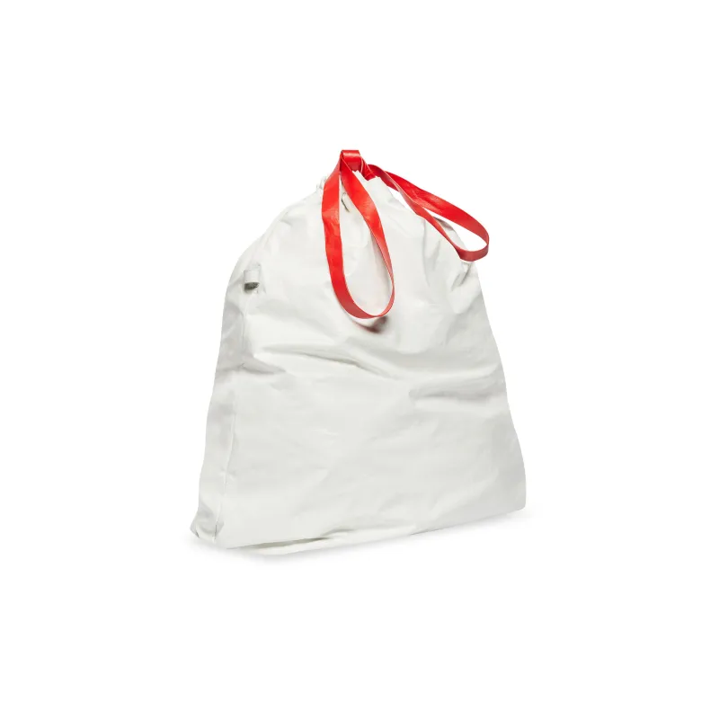 Balenciaga Trash Bag Large Pouch White/Red-1