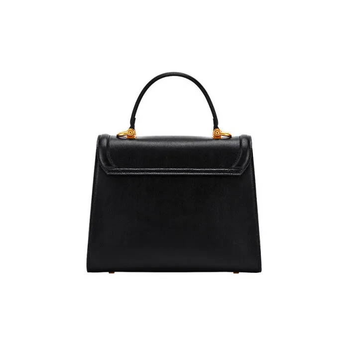 Hush Puppies Cow Leather Patchwork Synthetic Leather Crossbody Bag Handbag Shoulder Bag Women's Black-3