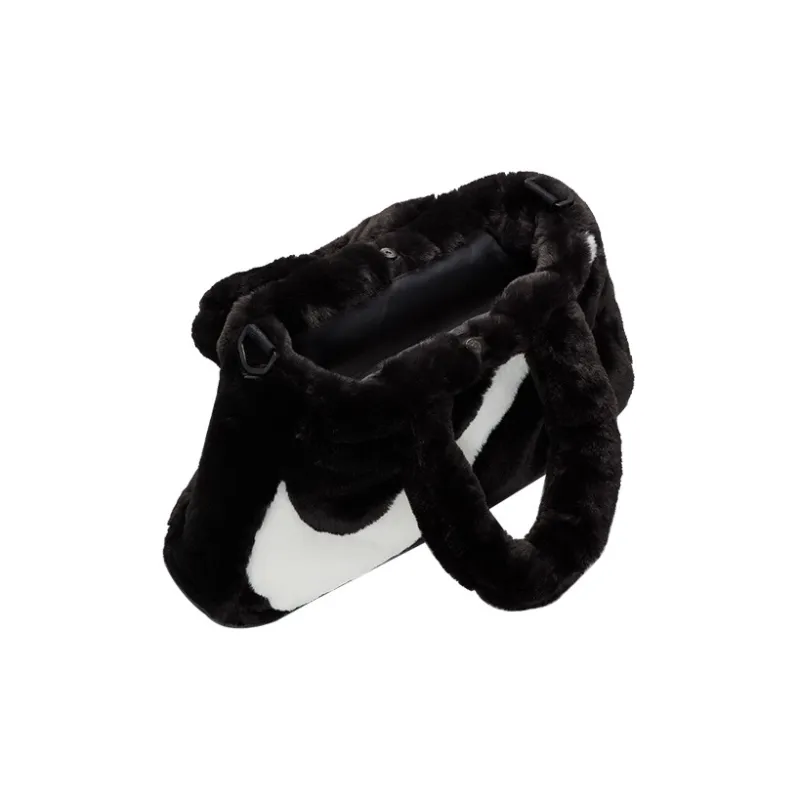 Nike Faux Fur Tote Bag Black-3