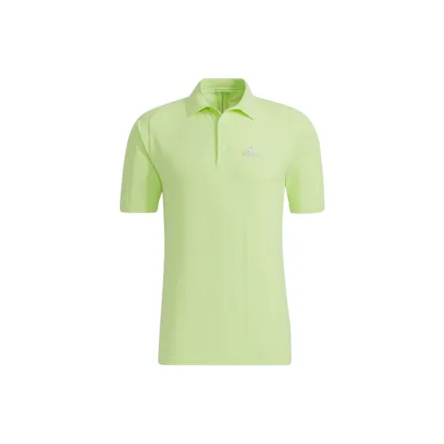 Adidas Polo Shirts Men Yellow Green