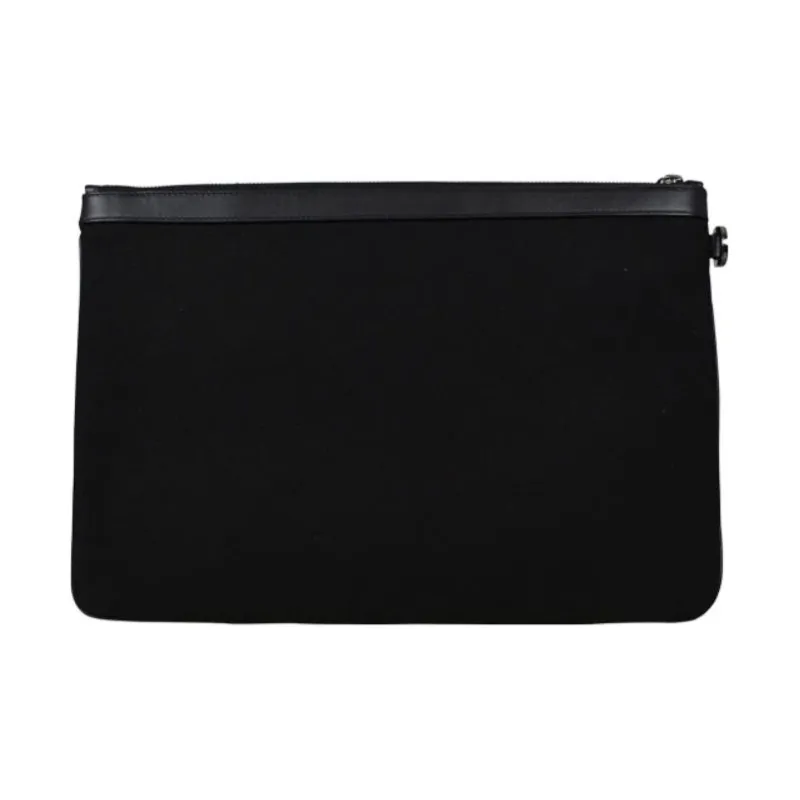 Jimmy Choo Canvas Canvas Bag Clutches Men's Black-1