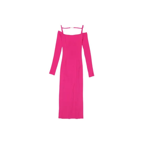 Jacquemus Long-Sleeved Dresses Women's Rose Red