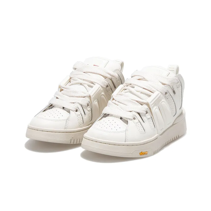 Palladium Pallablast Skate Anti Slip Wear Resistant Breathable Coverage Low Top Casual Shoes Men's White-2