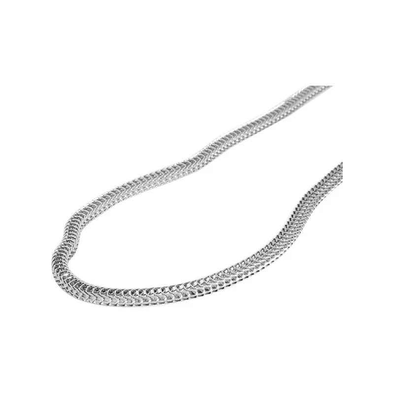 MAGICPOLE Necklaces Unisex Silver Dragon Scale Necklace-2