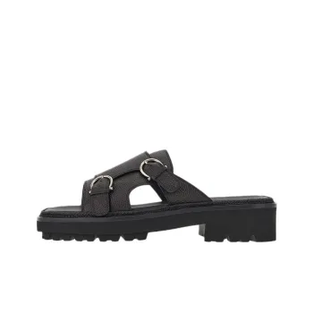 FERRAGAMO Slide Slippers Men's Black