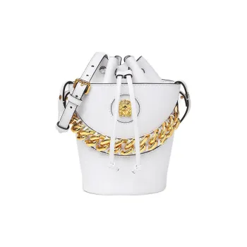 VERSACE La Medusa Calfskin Bucket Bag Handbag Shoulder Bag Crossbody Bag Women's White