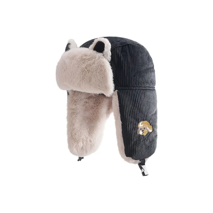 FREE RABBITⅡ Corduroy Trapper Hats Women's-3