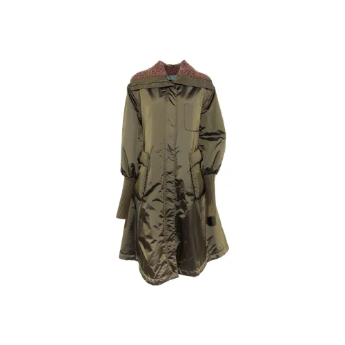 MaxMara Trench Coats Women's Green