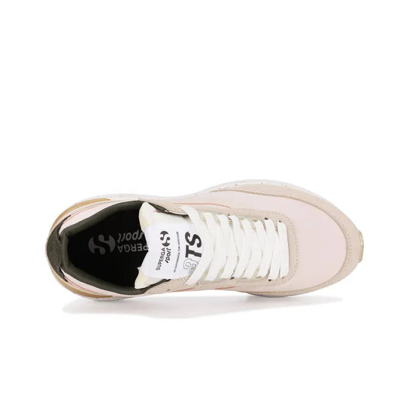 SUPERGA Low Top Casual Shoes Unisex Gray Pink-2