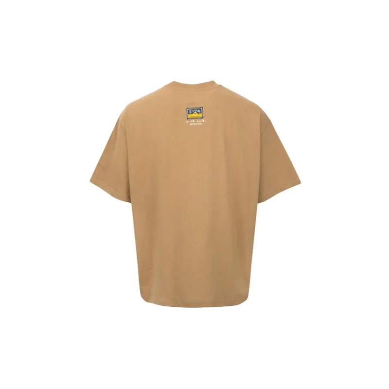 EVISU Drop Shoulder Sleeve T Shirt Men's Ginger-1