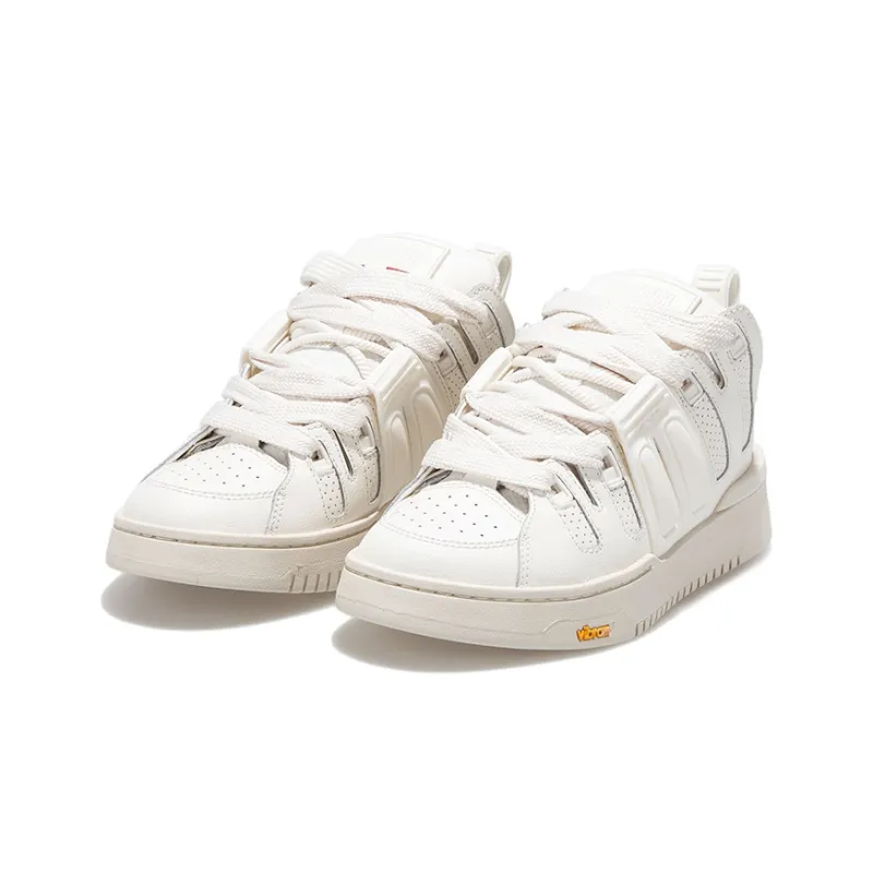 Palladium Pallablast Skate Low Top Sports Casual Shoes Women's Oyster White-1