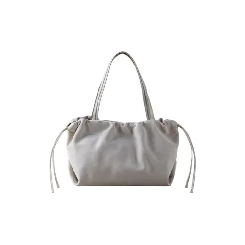 Brunello Cucinelli Suede Tote Bag Shopping Bag Shoulder Bag Handbag Women's White