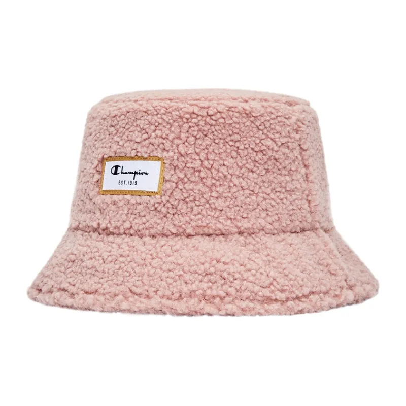 Champion Polyester Bucket Hats Unisex Pink/Black/Beige-1