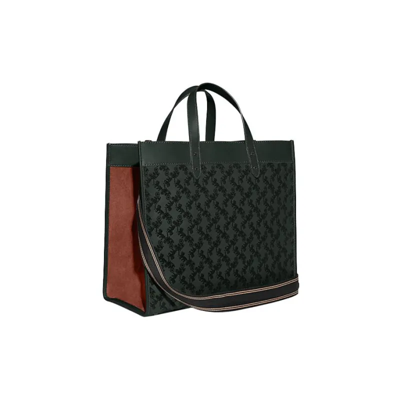 COACH Field Cow Leather Tote Bag Shopping Bag Shoulder Bag Crossbody Bag Handbag Men's Army Green-1
