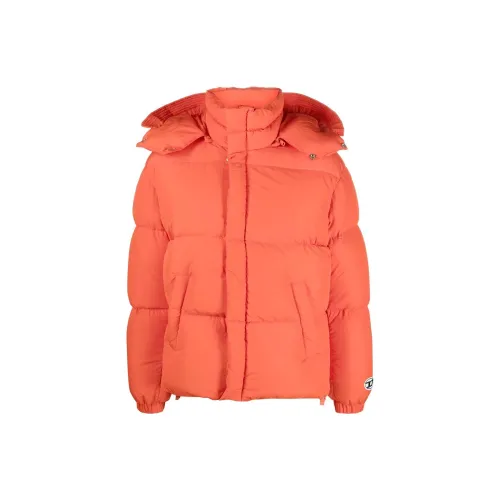 DIESEL Puffer Jackets Men Orange